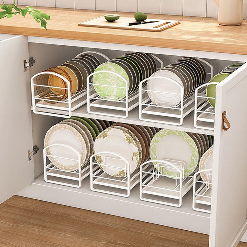 厨房碗碟碗盘收纳架置物架橱柜内抽屉碗筷餐具水槽分隔沥水架碗架