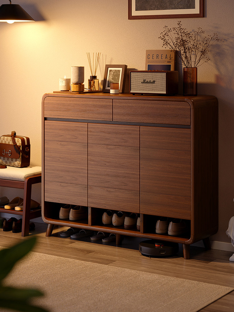 入户鞋柜家用门口室内实木2025新款爆款玄关收纳一体靠墙门外鞋架,住宅家具,鞋柜,淘宝优惠券,粉丝福利购,淘宝优惠卷