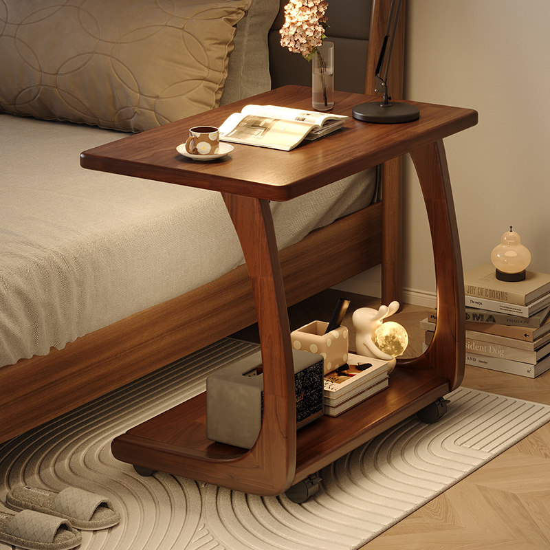 床头置物架家用卧室可移动床边桌简约现代小型实木C型边几小茶几,住宅家具,角几/边几,淘宝优惠券,粉丝福利购,淘宝优惠卷