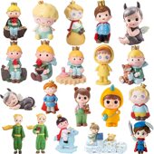 王子烘焙蛋糕装 饰摆件玫瑰小王子男孩宝宝儿童满月周岁甜品台插件