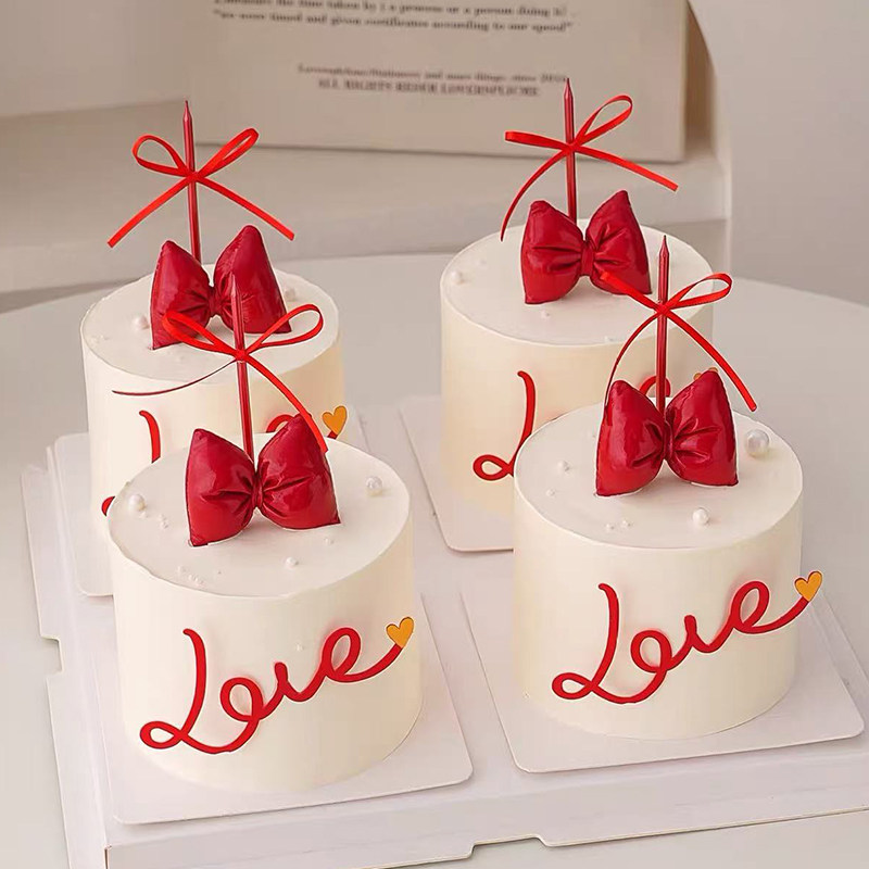 网红情人节花式love亚克力蛋糕装饰pu立体蝴蝶结铅笔蜡烛装扮插件,节庆用品/礼品,蛋糕/烘焙装饰用品,淘宝优惠券,粉丝福利购,淘宝优惠卷