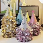 毛球生日星星流苏派对装饰氛围感成人儿童高级感鎏金印象绒球帽子