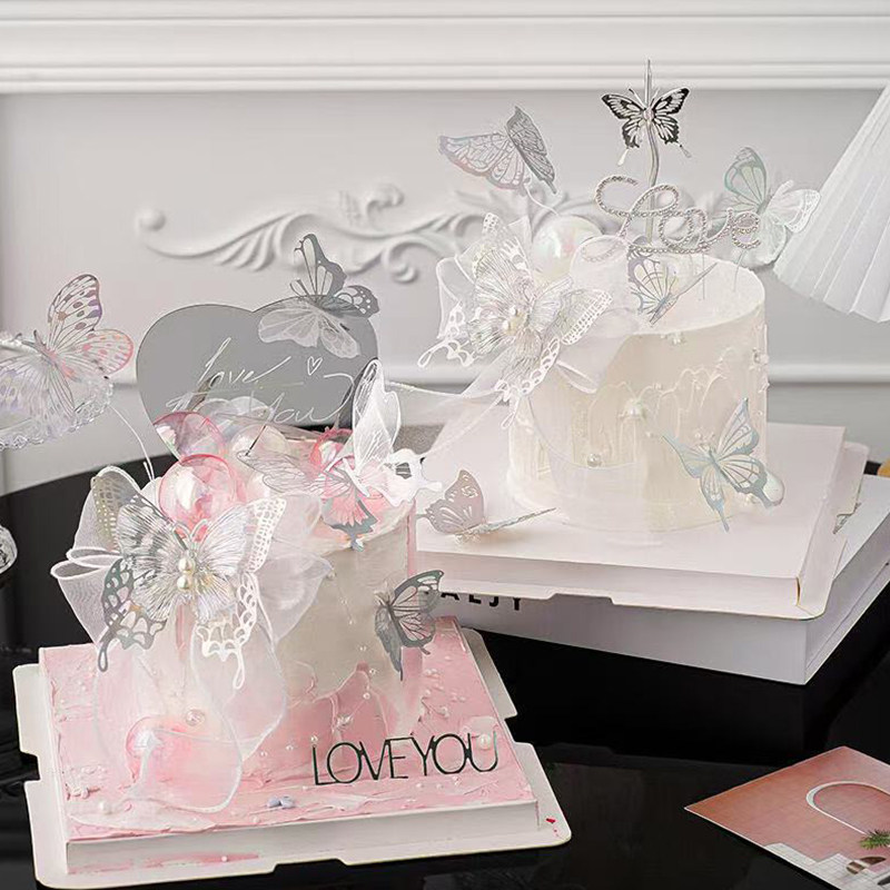 2.14情人节快乐氛围感梦幻蝴蝶蛋糕装饰爱心镜子情侣告白装扮插件,节庆用品/礼品,蛋糕/烘焙装饰用品,淘宝优惠券,粉丝福利购,淘宝优惠卷