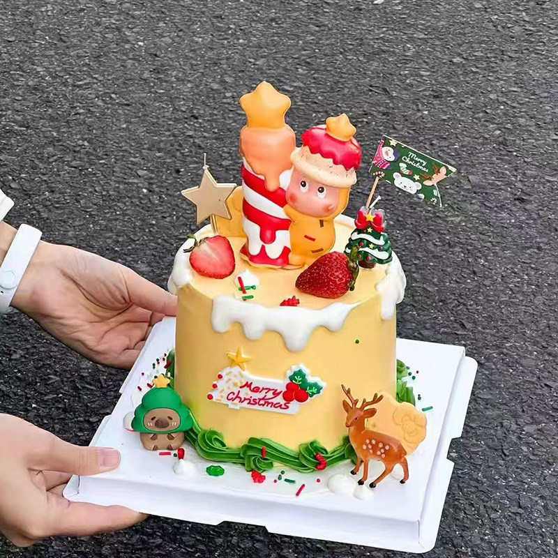 2025圣诞节快乐蜡烛许愿人公仔蛋糕装饰圣诞树豚鼠梅花鹿装扮摆件,节庆用品/礼品,蛋糕/烘焙装饰用品,淘宝优惠券,粉丝福利购,淘宝优惠卷