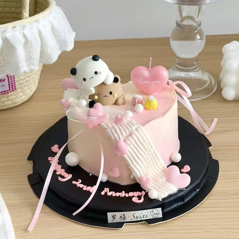 2.14情人节创意卡通叠叠乐一二布布蛋糕装饰摆件爱心蜡烛装扮插件,节庆用品/礼品,蛋糕/烘焙装饰用品,淘宝优惠券,粉丝福利购,淘宝优惠卷