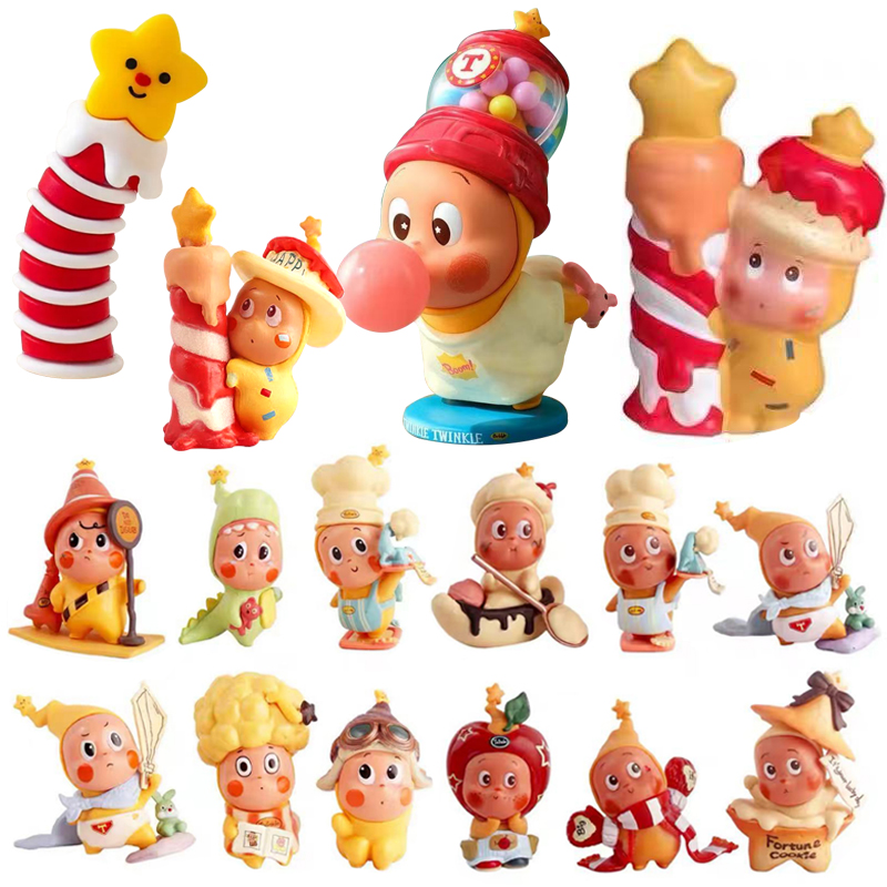 网红可爱蜡烛许愿星星人蛋糕装饰摆件卡通蜡烛公仔儿童生日装扮