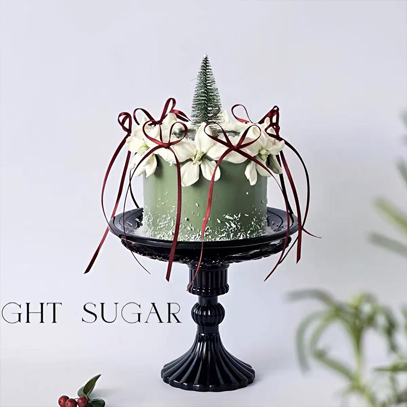 2025圣诞节唯美烂漫圣诞树雪树蛋糕装饰摆件花瓣模具丝带装扮配件