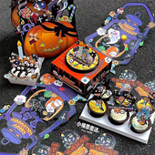 2025万圣节投影鬼影马灯南瓜蛋糕桶包装 手提盒狂欢派对装 扮插件