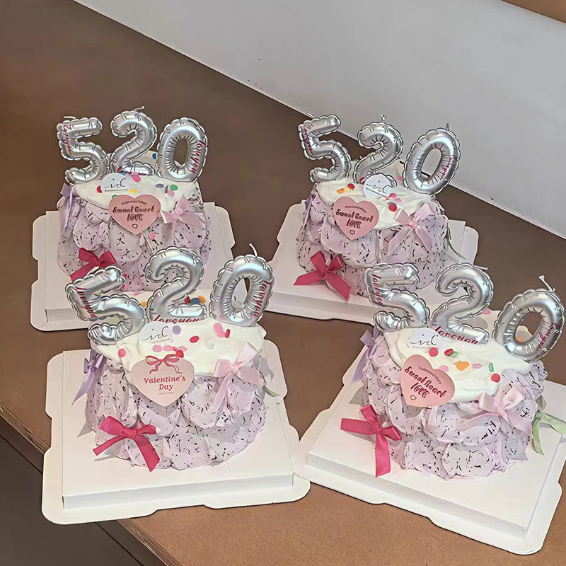 小红书同款情人节520蜡烛蛋糕装饰弯曲蜡烛DIY丝带蝴蝶结装扮插件,节庆用品/礼品,蛋糕/烘焙装饰用品,淘宝优惠券,粉丝福利购,淘宝优惠卷