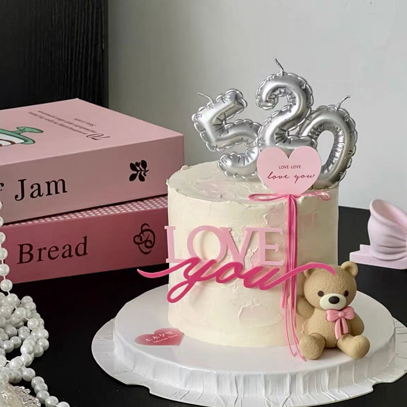 2.14网红情人节蝴蝶结情侣小熊蛋糕装饰摆件520蜡烛表白烘焙插件,节庆用品/礼品,蛋糕/烘焙装饰用品,淘宝优惠券,粉丝福利购,淘宝优惠卷