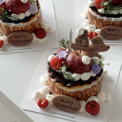 网红圣诞节快乐礼物腊肠狗饼干压模蛋糕装饰Merry Chistmas模具