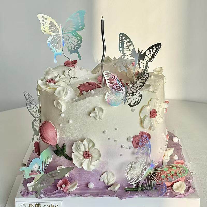 网红ins唯美幻彩蝴蝶蛋糕装饰女神节日快乐曲线蜡烛烘焙装扮插件,节庆用品/礼品,蛋糕/烘焙装饰用品,淘宝优惠券,粉丝福利购,淘宝优惠卷