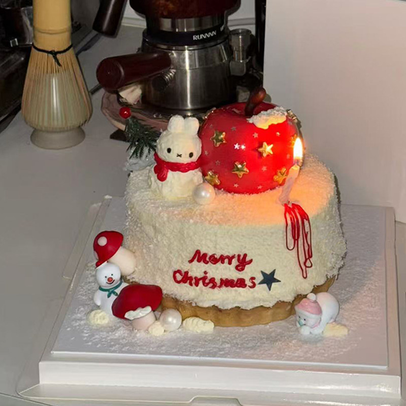 网红圣诞节快乐米菲兔围巾雪人蛋糕装饰摆件苹果星星蘑菇装扮配件,节庆用品/礼品,蛋糕/烘焙装饰用品,淘宝优惠券,粉丝福利购,淘宝优惠卷