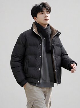 男士短款保暖羽绒服保暖外套