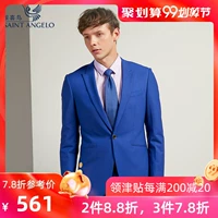 Baoxin Bird Spring New Youth Business Suit Suit Suit Top Men Slim Wool Dress Suit - Suit phù hợp quần short nam