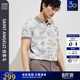 时尚 男士 休闲男士 短袖 山水画纹T恤翻领上衣 报喜鸟夏季 POLO衫 新款