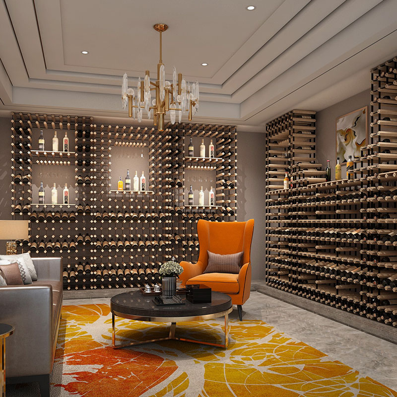 Cellar storage Solid wood pine wine Bottle  wine rack 红酒架