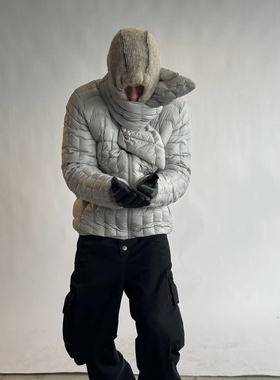 社长jlal先锋结构排骨羽绒服gorpcore户外极简700蓬羽绒外套