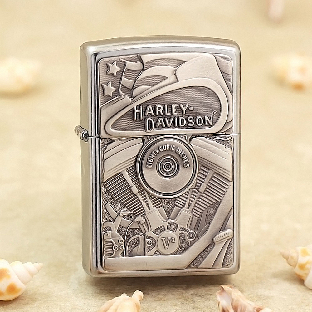 ZIPPO之宝打火机哈雷发动机徽章
