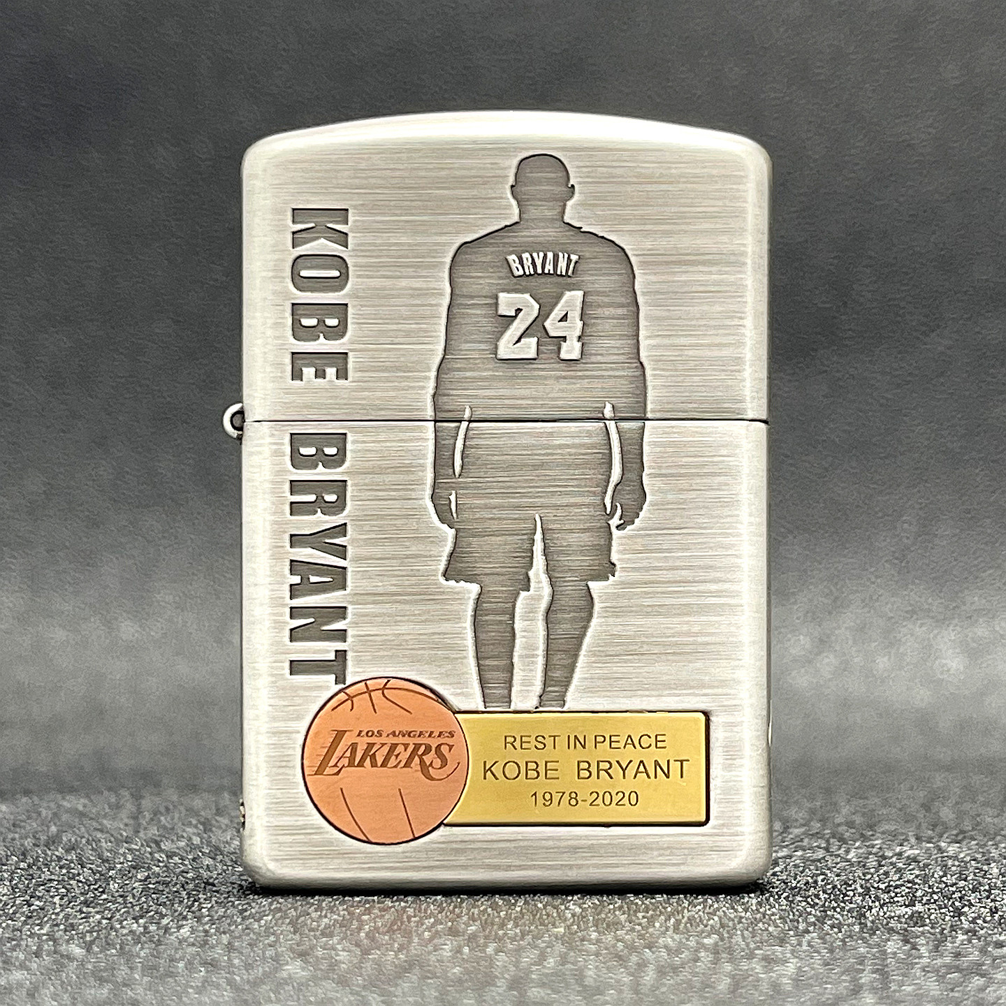 ZIPPO正品之宝打火机 千语原版盔甲DIY 162银色科比背影 带LOGO
