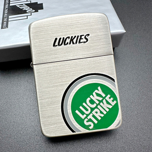 ZIPPO正品之宝打火机 千语原版DIY 1941银色拉丝好彩（绿标）