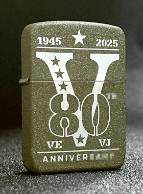 ZIPPO正品之宝打火机 美版原版限量版钢机 1941绿裂漆80周年46949