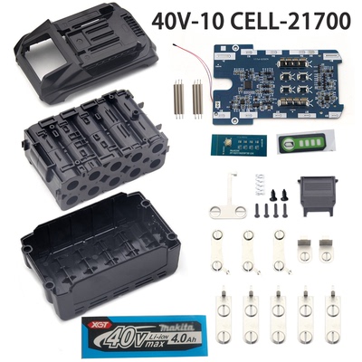 适用于MAKITA 40V BL4040 BL4025 40V 10 CELL 21700 Battery box