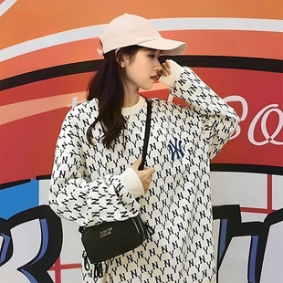 MBL官网正版正NYlogo标冲锋衣男女外套秋冬新款情侣圆领加绒上衣