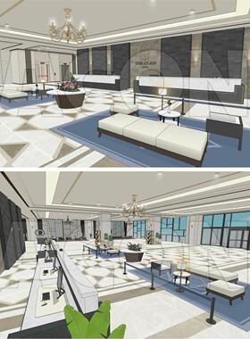 【acon3D模型】M060 高档饭店