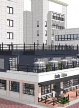 acon3d 伊甸咖啡馆内部和外部 su模型 草图大师打开 skp格式