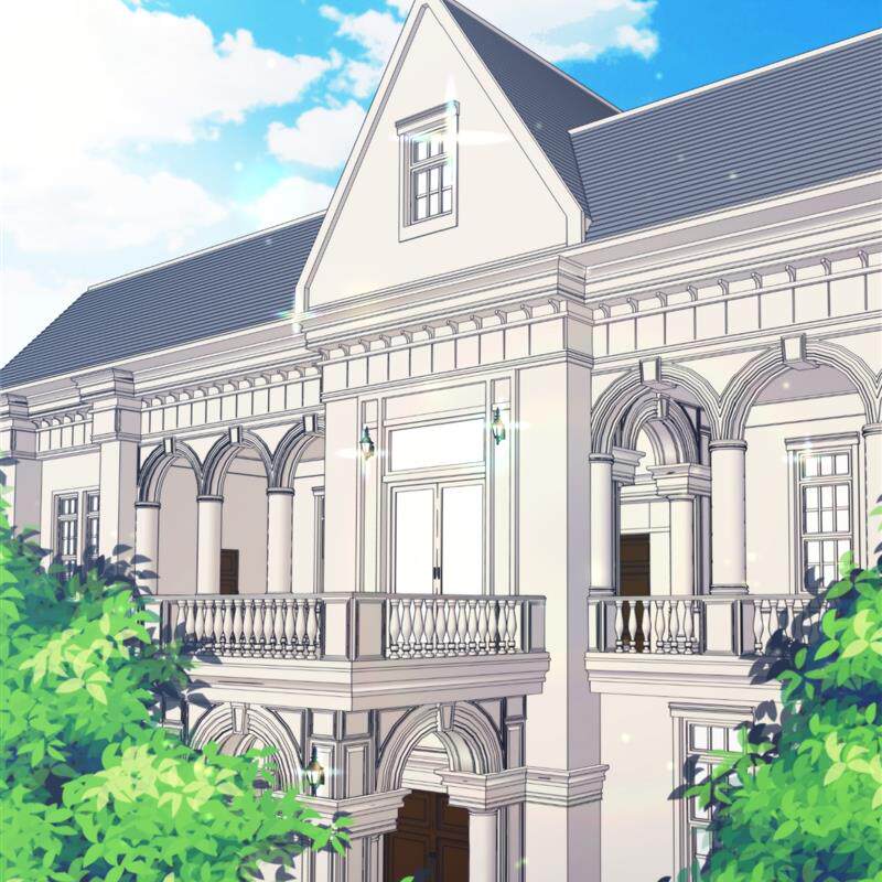 CSP 洋房 别墅 建筑 宫殿 欧风 西欧 走廊 3D 模型