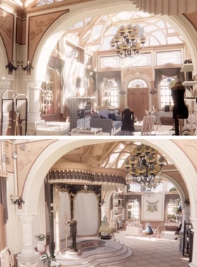 acon3d 浪漫幻想欧洲风  礼服房  su模型 草图大师