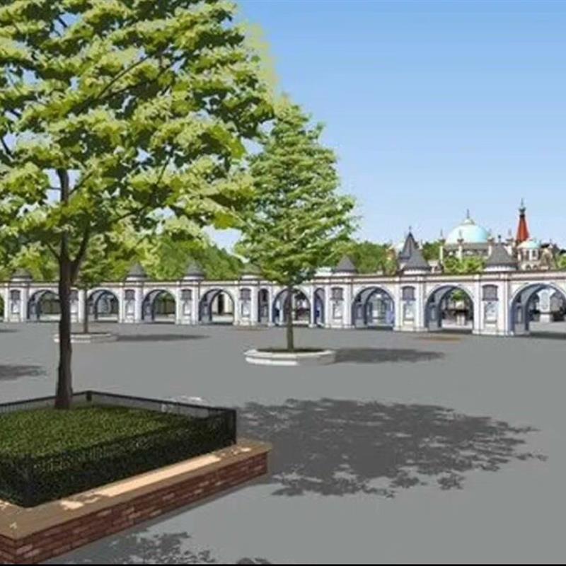 【acon3d】游乐园 (广场/景点 8 种/临时角色/道具