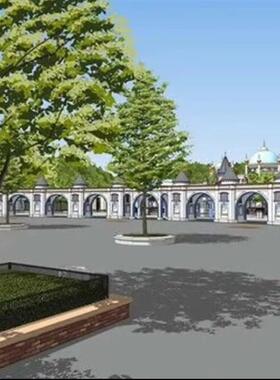 【acon3d】游乐园 (广场/景点 8 种/临时角色/道具