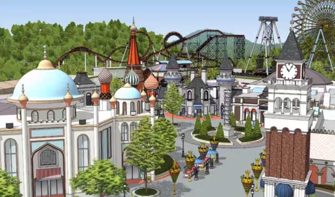 【acon3d】游乐园（广场/景点8种/临时演员/道具）