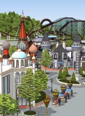 【acon3d】游乐园（广场/景点8种/临时演员/道具）