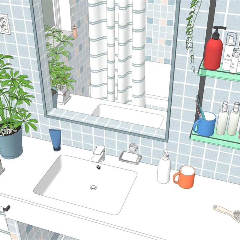 acon3d 洗手间模型