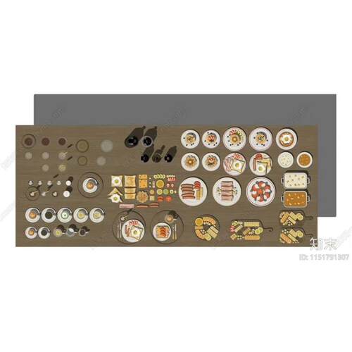 acon3d食物饮料SU模型