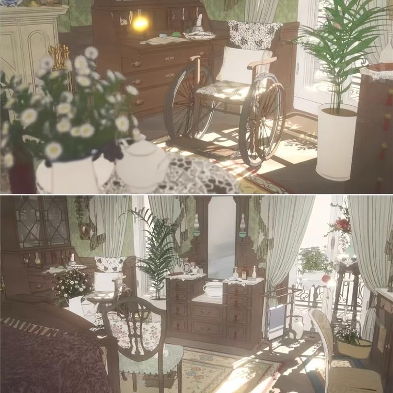 【acon3D】美丽浪漫的巴黎公寓-房间Room4