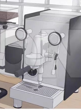 【acon3D模型】 干净利落的取向! 有家庭咖啡厅的双人间