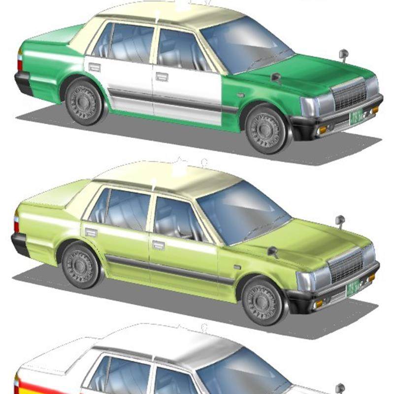CSP 车 出租车 汽车 小轿车 3D 模型 优动漫 素材
