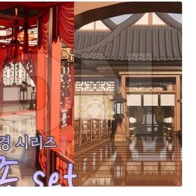 【acon3d】中式走廊三种(三个)