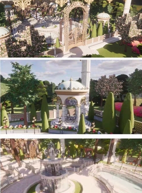 【acon3d】浪漫幻想 欧洲风 - 庭院