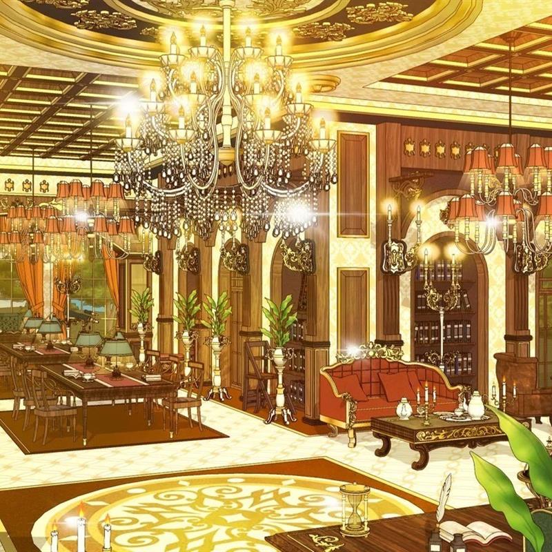 【acon3D】浪漫幻想厅主题1图书馆