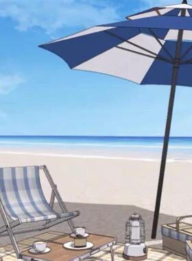 【acon3d】海边泳池别墅咖啡馆 周景