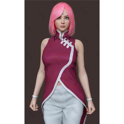 daz3d模型素材_2.5D绝美春野樱G8模型素材