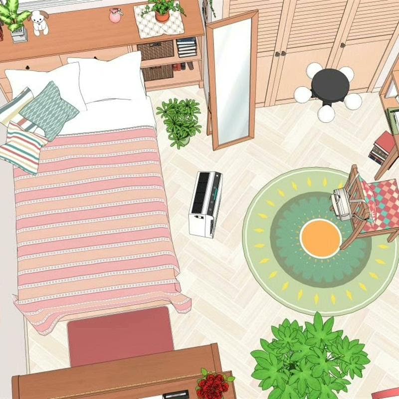 acon3d 女孩房间2 男孩模型1模型