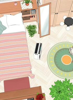 acon3d 女孩房间2 男孩模型1模型