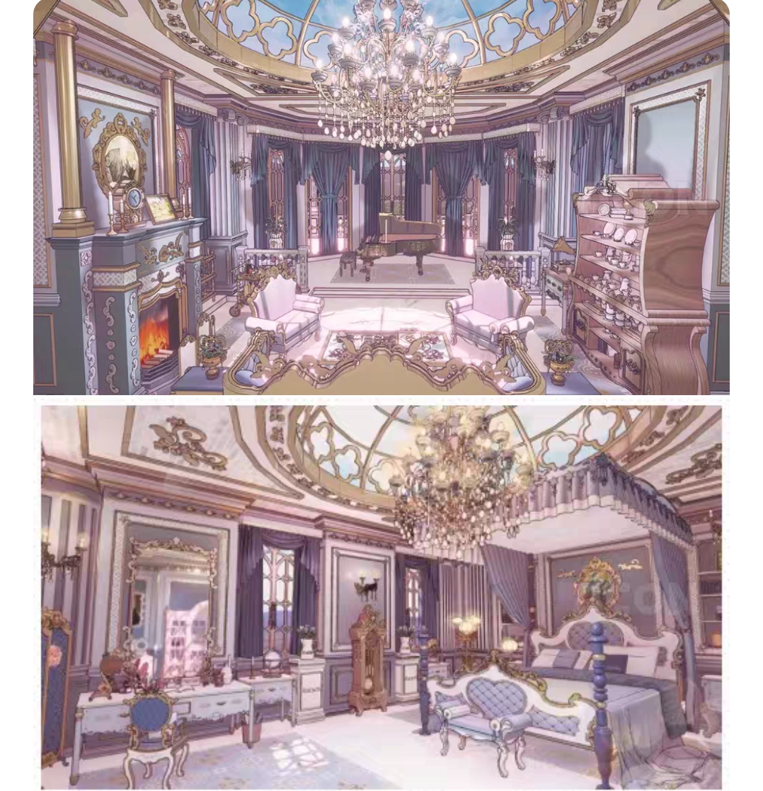 【acon3d】浪漫幻想 欧洲风 - 卧室