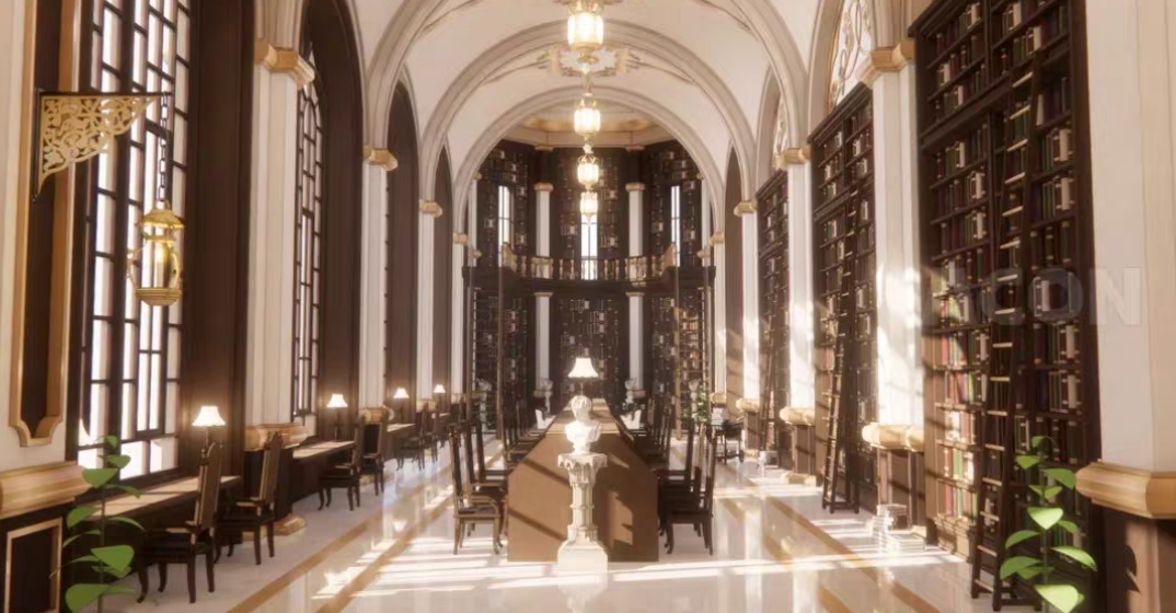 【acon3d】奇幻学校的日常-大图书馆